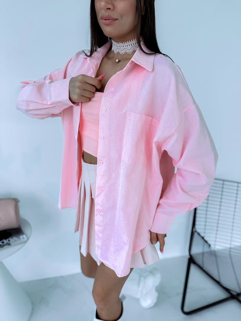 Krekls "COTTON" H8062 - PŪDERROZĀ